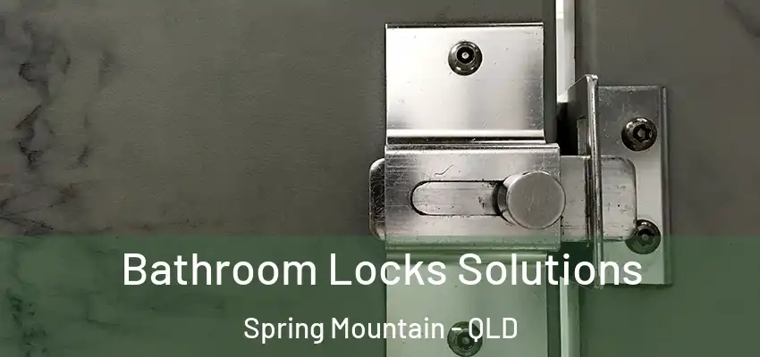  Bathroom Locks Solutions Spring Mountain - QLD