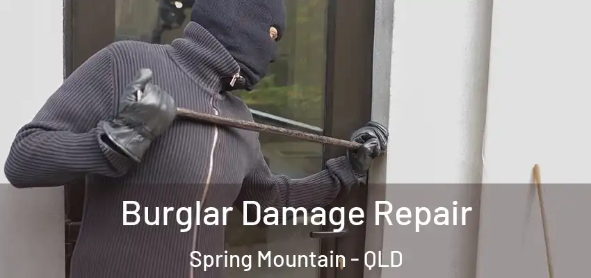 Burglar Damage Repair Spring Mountain - QLD